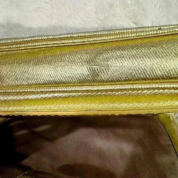 NWT Nine West Gold Sequined Tablet Crossbody Bag tablet cute bling casual - Picture 6 of 6